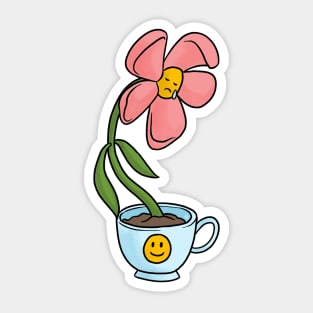 Sad Flower Sticker